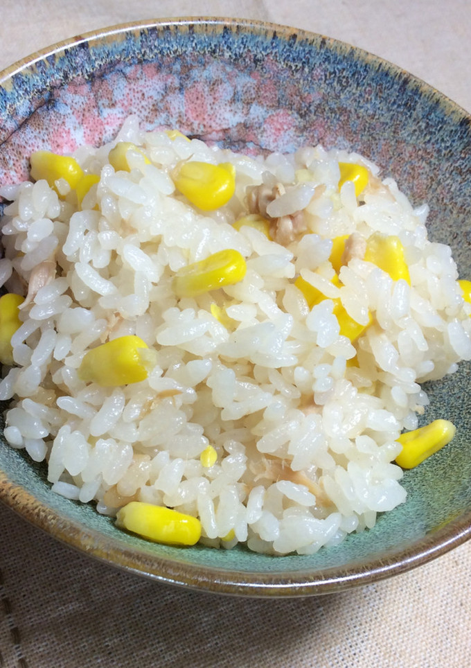 コーンとツナ缶で炊き込みご飯-レシピのメイン写真