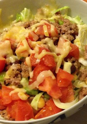 タコライス風丼-レシピのメイン写真