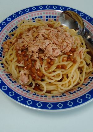 納豆とツナの和風冷製パスタ-レシピのメイン写真