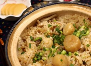 土鍋で！干し貝柱の炊き込みご飯♪-レシピのメイン写真