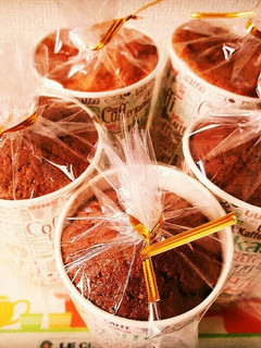 紙コップで簡単☆はちみつシフォンケーキ-レシピのメイン写真