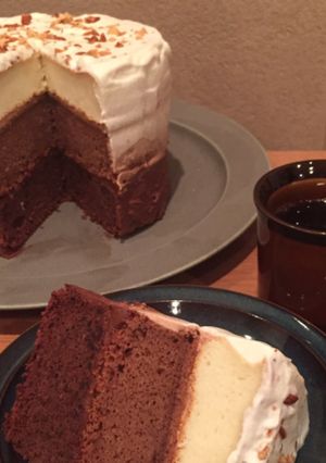 バレンタインにも☆三層チョコレートケーキ-レシピのメイン写真