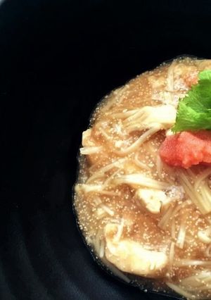 ササミとえのきの明太子あん-レシピのメイン写真