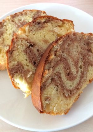 *簡単マーブルパウンドケーキ*-レシピのメイン写真