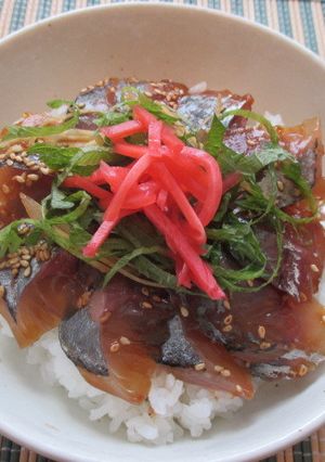 一目置かれる「真鯵の漬け丼」♪-レシピのメイン写真