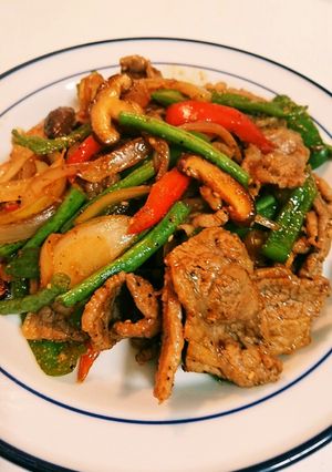 牛カルビ肉と野菜の韓国風炒め-レシピのメイン写真