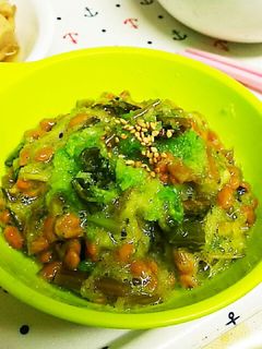 野沢菜おろし納豆-レシピのメイン写真