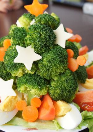 クリスマスツリーのポテトサラダ☆-レシピのメイン写真