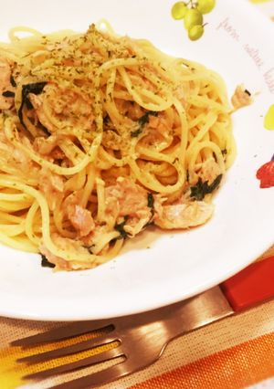 ズボラ男子の☆大葉香る簡単ツナパスタ-レシピのメイン写真