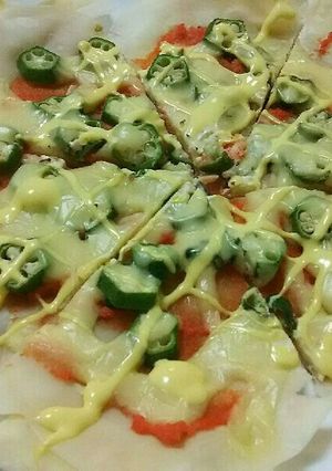 簡単☆餃子の皮を並べて☆サクッとピザ-レシピのメイン写真