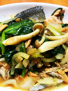 あり合わせで♪生鮭とほうれん草の照り焼き-レシピのメイン写真