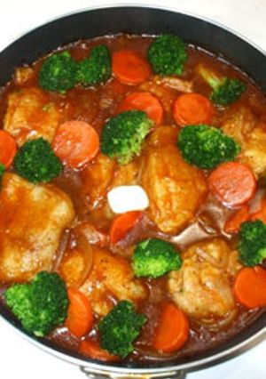 鶏肉のデミグラスソース煮♪簡単クリスマス-レシピのメイン写真