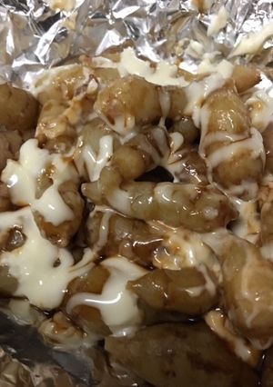 時短！キクイモのホイル焼き　お好み焼き風-レシピのメイン写真