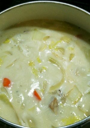 白菜と鶏肉の、とろとろクリームシチュー♪-レシピのメイン写真