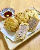 肉汁ジューシー♡蓮根のはさみ揚げ