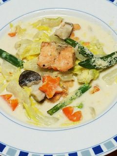鮭と白菜たちのクリーム煮-レシピのメイン写真