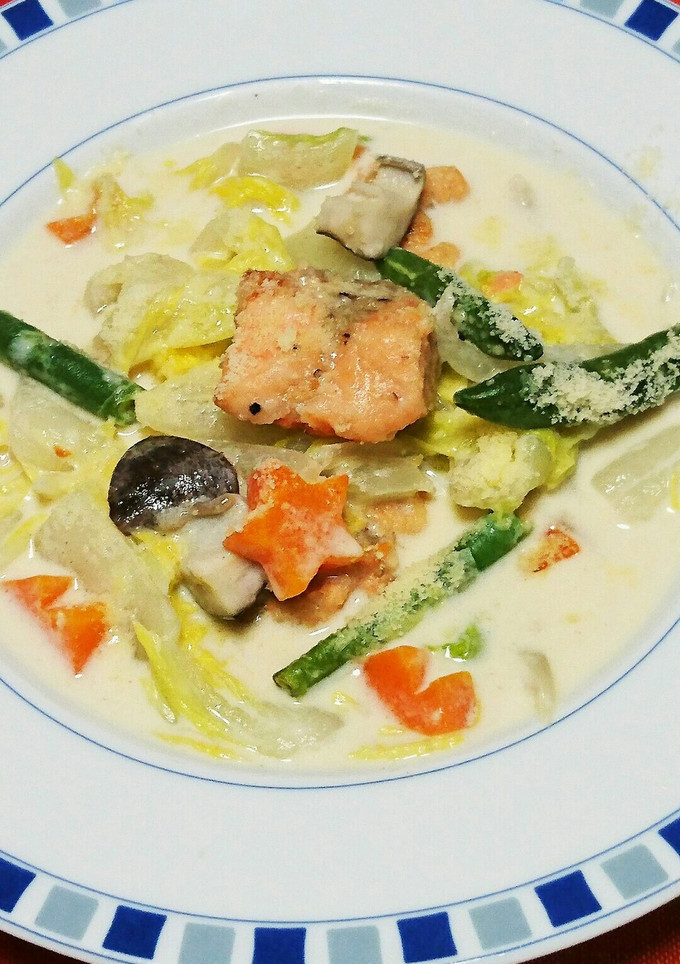 鮭と白菜たちのクリーム煮-レシピのメイン写真