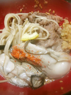 蕎麦(そば)しゃぶ 3色たれ付き 関西風-レシピのメイン写真