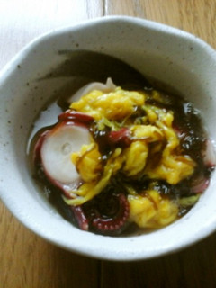 菊とタコのもずく酢-レシピのメイン写真