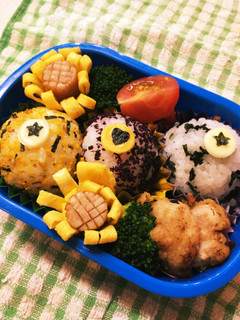 可愛いおにぎり*唐揚げ弁当-レシピのメイン写真