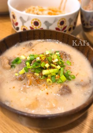 ぽっかぽか♡牛すじ入り♡かす汁-レシピのメイン写真