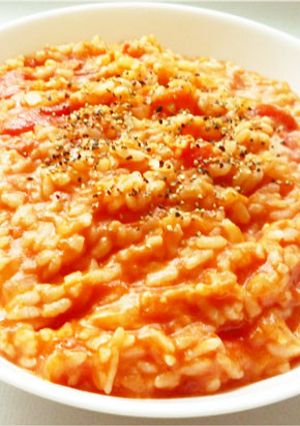 チーズがとろとろ　トマトチーズリゾット-レシピのメイン写真