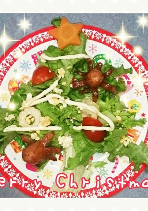 みんなで楽しく♪クリスマスツリーサラダ☆-レシピのメイン写真