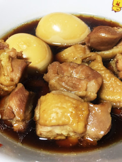 鶏もも肉と卵のすき焼きのタレ煮込み-レシピのメイン写真