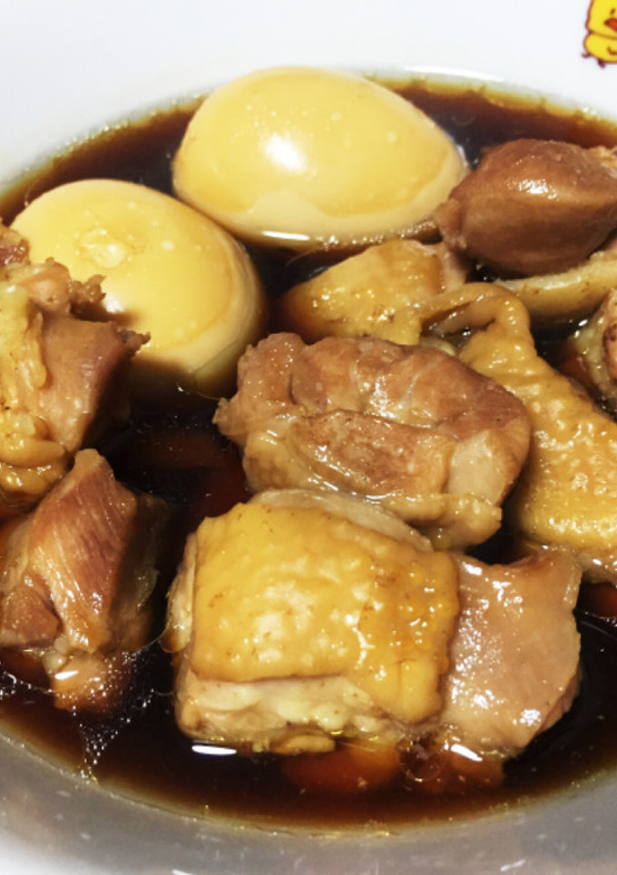 鶏もも肉と卵のすき焼きのタレ煮込み-レシピのメイン写真