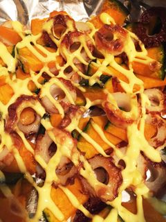 かぼちゃと竹輪のマヨネーズ焼き-レシピのメイン写真