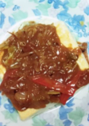 豆腐ステーキ～野菜の照りマヨあんかけ～-レシピのメイン写真