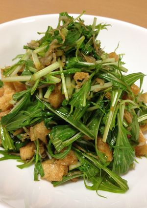 シラスと水菜のサラダ-レシピのメイン写真