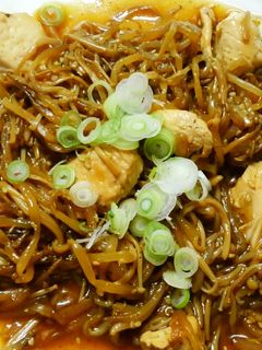 簡単 節約!鶏むね肉の 甘辛もやし炒め!-レシピのメイン写真