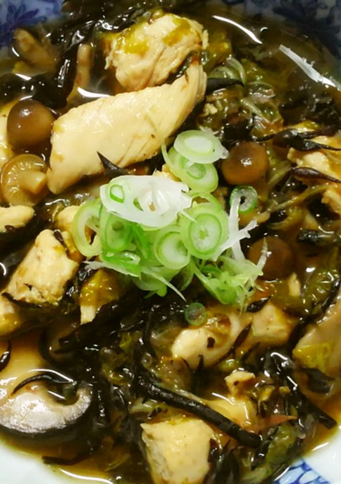 和食！ひじきと青菜 きのこ鶏ささみの煮物-レシピのメイン写真