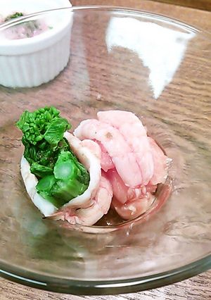 エビとサーモン菜の花添え-レシピのメイン写真