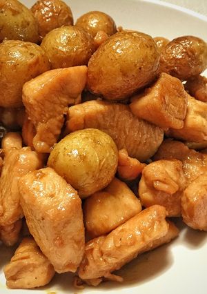 新じゃがと鶏の甘辛バター炒め☆-レシピのメイン写真