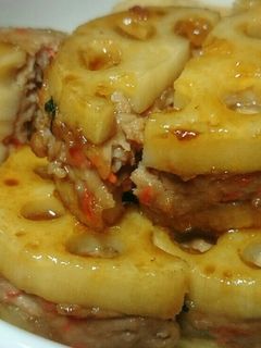蓮根のはさみ焼き❁-レシピのメイン写真