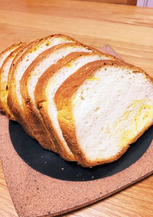 やさしい甘さ♡かぼちゃ食パン-レシピのメイン写真