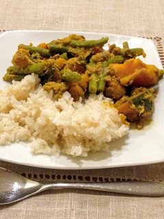 カレー粉で作るかぼちゃレンズ豆カレー-レシピのメイン写真