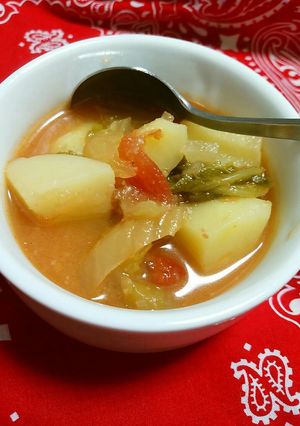 ☆トマトソースDEトマト味噌ｓｏｕｐ☆-レシピのメイン写真