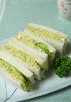 アボカド卵とチーズのサンドイッチ♪-レシピのメイン写真