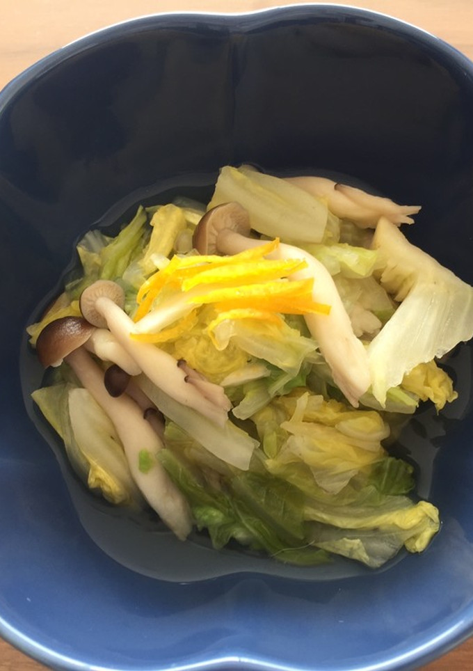 白菜としめじの塩麹ゆずこしょう煮-レシピのメイン写真