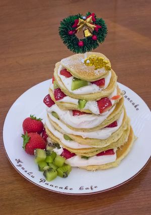 クリスマスタワーパンケーキ-レシピのメイン写真