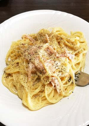 減塩 簡単濃厚カルボナーラ-レシピのメイン写真