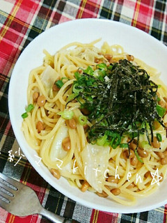 キャベツと納豆の和風パスタ-レシピのメイン写真