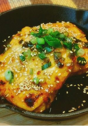 簡単!スキレットであつあつ豆腐ステーキ♪-レシピのメイン写真