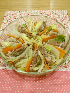 白菜と豚肉のレンジ蒸し-レシピのメイン写真