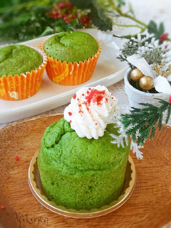 HMで♥小松菜の栄養たっぷりツリーケーキ-レシピのメイン写真