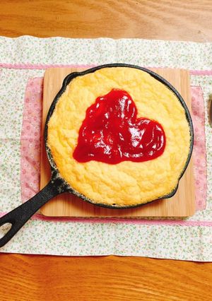 スキレットdeスフレオムライス❤-レシピのメイン写真