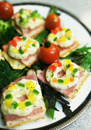 バタマヨポテトのクリスマスリースカナッペ-レシピのメイン写真